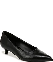 Naturalizer Natalia Kitten Heel Leather Pumps