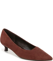 Naturalizer Natalia Suede Kitten Heel Pumps