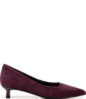 Naturalizer Natalia Suede Kitten Heel Pumps