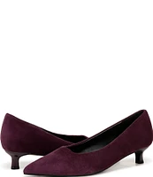 Naturalizer Natalia Suede Kitten Heel Pumps