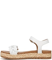 Naturalizer Neila Leather Ankle Strap Platform Espadrille Sandals