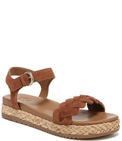 Naturalizer Neila Suede Ankle Strap Espadrille Platform Sandals