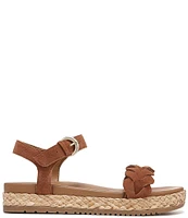 Naturalizer Neila Suede Ankle Strap Espadrille Platform Sandals