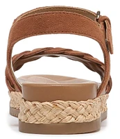 Naturalizer Neila Suede Ankle Strap Espadrille Platform Sandals