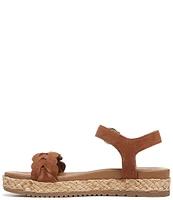 Naturalizer Neila Suede Ankle Strap Espadrille Platform Sandals