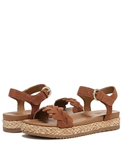 Naturalizer Neila Suede Ankle Strap Espadrille Platform Sandals