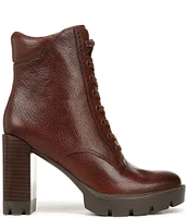 Naturalizer Prewitt Block Heel Leather Booties