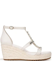 Naturalizer Serena Rhinestone Platform Espadrille Wedge Sandals