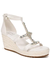 Naturalizer Serena Rhinestone Platform Espadrille Wedge Sandals