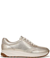 Naturalizer Shay Metallic Leather Lace-Up Sneakers