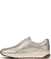 Naturalizer Shay Metallic Leather Lace-Up Sneakers