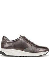 Naturalizer Shay Metallic Leather Lace-Up Sneakers