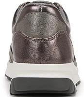 Naturalizer Shay Metallic Leather Lace-Up Sneakers