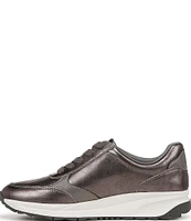 Naturalizer Shay Metallic Leather Lace-Up Sneakers