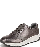 Naturalizer Shay Metallic Leather Lace-Up Sneakers