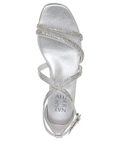 Naturalizer Sicily Strappy Crystal Embellished Flat Sandals