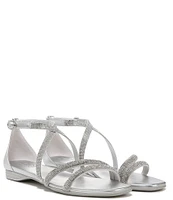 Naturalizer Sicily Strappy Crystal Embellished Flat Sandals