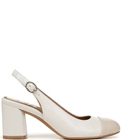 Naturalizer Sophie Leather Slingback Cap Toe Pumps