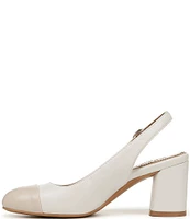 Naturalizer Sophie Leather Slingback Cap Toe Pumps