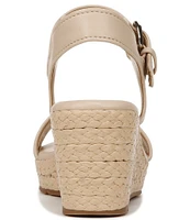 Naturalizer Stella Fabric Platform Espadrille Wedge Sandals