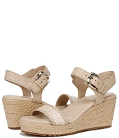 Naturalizer Stella Fabric Platform Espadrille Wedge Sandals