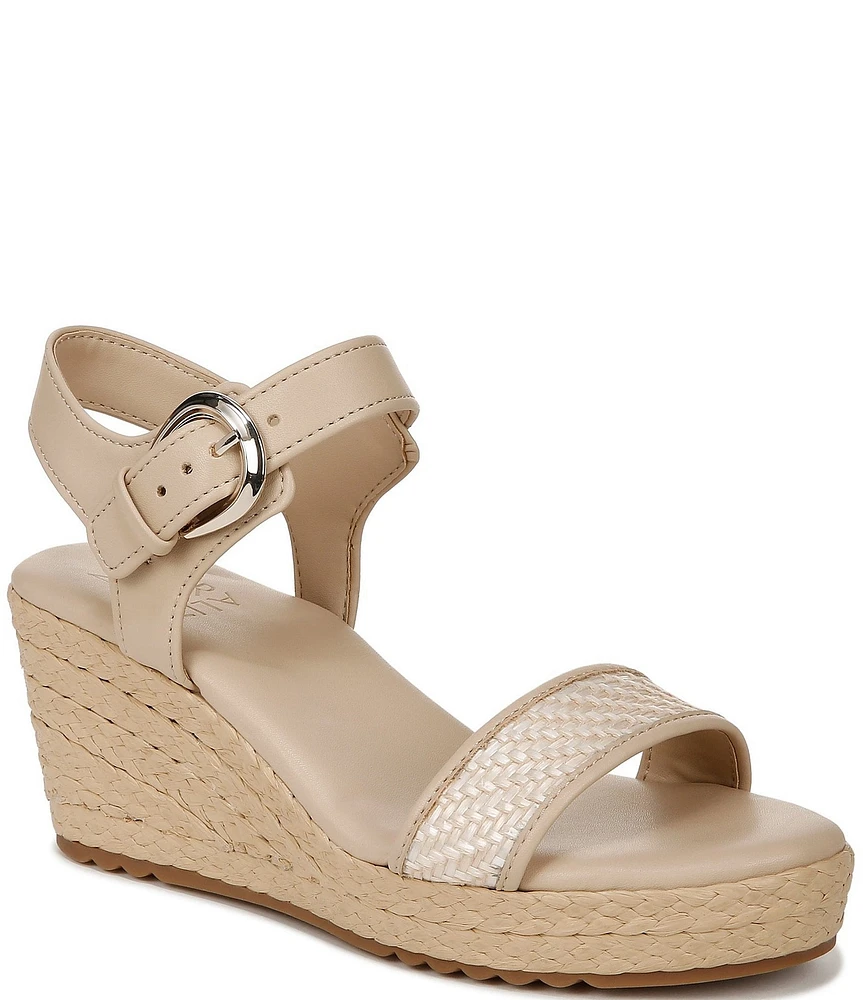 Naturalizer Stella Fabric Platform Espadrille Wedge Sandals