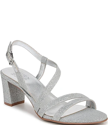 Naturalizer Vanessa Metallic Fabric Strappy Dress Sandals