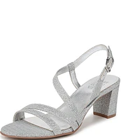 Naturalizer Vanessa Metallic Fabric Strappy Dress Sandals