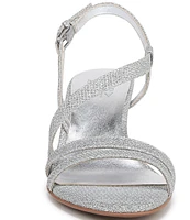 Naturalizer Vanessa Metallic Fabric Strappy Dress Sandals