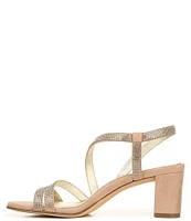 Naturalizer Vanessa Strappy Crystal Detail Block Heel Evening Dress Sandals