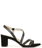 Naturalizer Vanessa Strappy Crystal Detail Block Heel Evening Dress Sandals