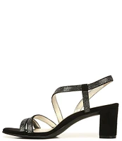 Naturalizer Vanessa Strappy Crystal Detail Block Heel Evening Dress Sandals