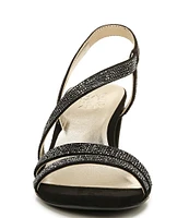 Naturalizer Vanessa Strappy Crystal Detail Block Heel Evening Dress Sandals