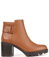 Naturalizer Veeda Leather Chunky Lug Sole Platform Booties