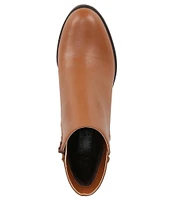 Naturalizer Veeda Leather Chunky Lug Sole Platform Booties