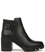 Naturalizer Veeda Leather Chunky Lug Sole Platform Booties