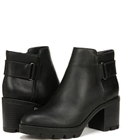 Naturalizer Veeda Leather Chunky Lug Sole Platform Booties