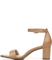 Naturalizer Vera Leather Ankle Strap Block Heel Dress Sandals