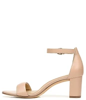 Naturalizer Vera Leather Ankle Strap Block Heel Dress Sandals