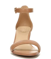 Naturalizer Vera Leather Ankle Strap Block Heel Dress Sandals