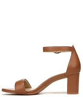 Naturalizer Vera Leather Ankle Strap Block Heel Dress Sandals