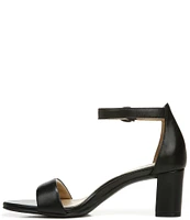 Naturalizer Vera Leather Ankle Strap Block Heel Dress Sandals