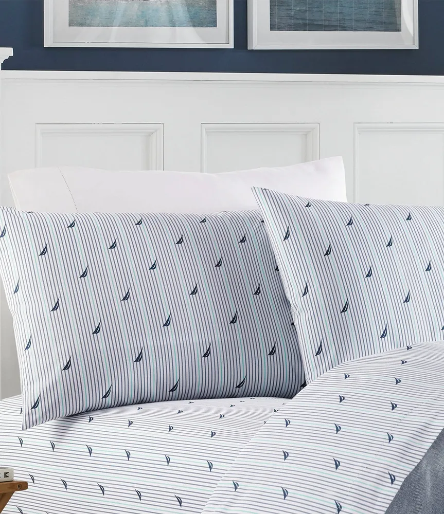 Nautica Audley Nautical Striped Percale Sheet Set