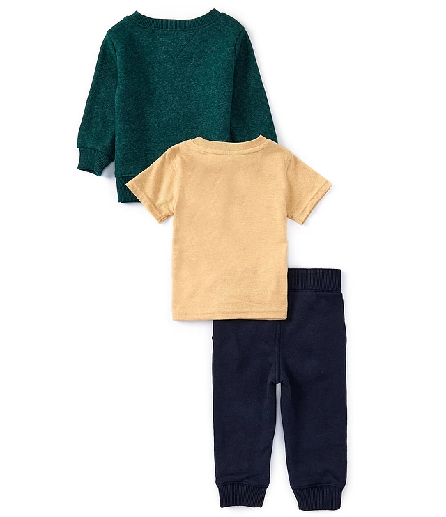 Nautica Boys 2pc Polar Fleece 1/2 Zip Fleece Pant Set, Quick Grey