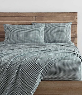 Nautica Bayside Plaid Flannel Sheet Set