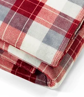 Nautica Bluff Plaid Ultra Soft Plush Bed Blanket