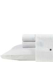 Nautica Buoy Line Grey Cotton Percale Sheet Set