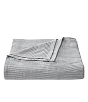 Nautica Chevron Grey Bed Blanket