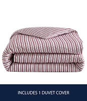 Nautica Coleridge Striped Cotton Percale Duvet Cover