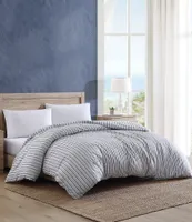 Nautica Coleridge Striped Cotton Percale Duvet Cover